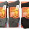 3 Pack Thermal Heated Hiking Socks for Men, Thick Warm Winter Socks for Outdoors