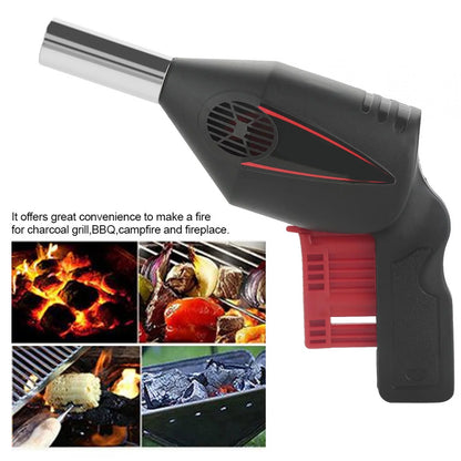 BBQ Air Blower, BBQ Fan, Manual Operated Start a Fire Quicker and Easier Grill Barbecue Tool for Outdoor Barbecue and Picnic Charcoal Grill, BBQ