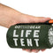 Survival Life Tent • 2 Person Mylar Emergency Shelter Tube Tent + Paracord • All-Weather Protection for Camping, Hiking, & Survival Kits • Includes Emergency Whistle