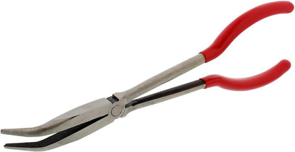 Long Reach 11In 45-Degree Bent Nose Pliers for Hard-To-Reach Narrow Spaces and Limited Clearance Areas