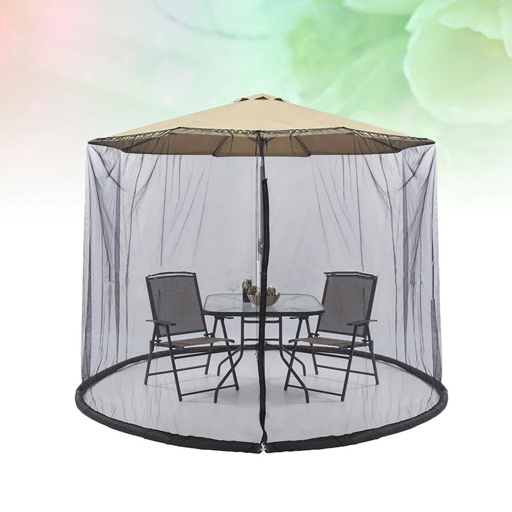 300 X230CM Free Installation Mosquito Net Garden Parasols Umbrella with Netting