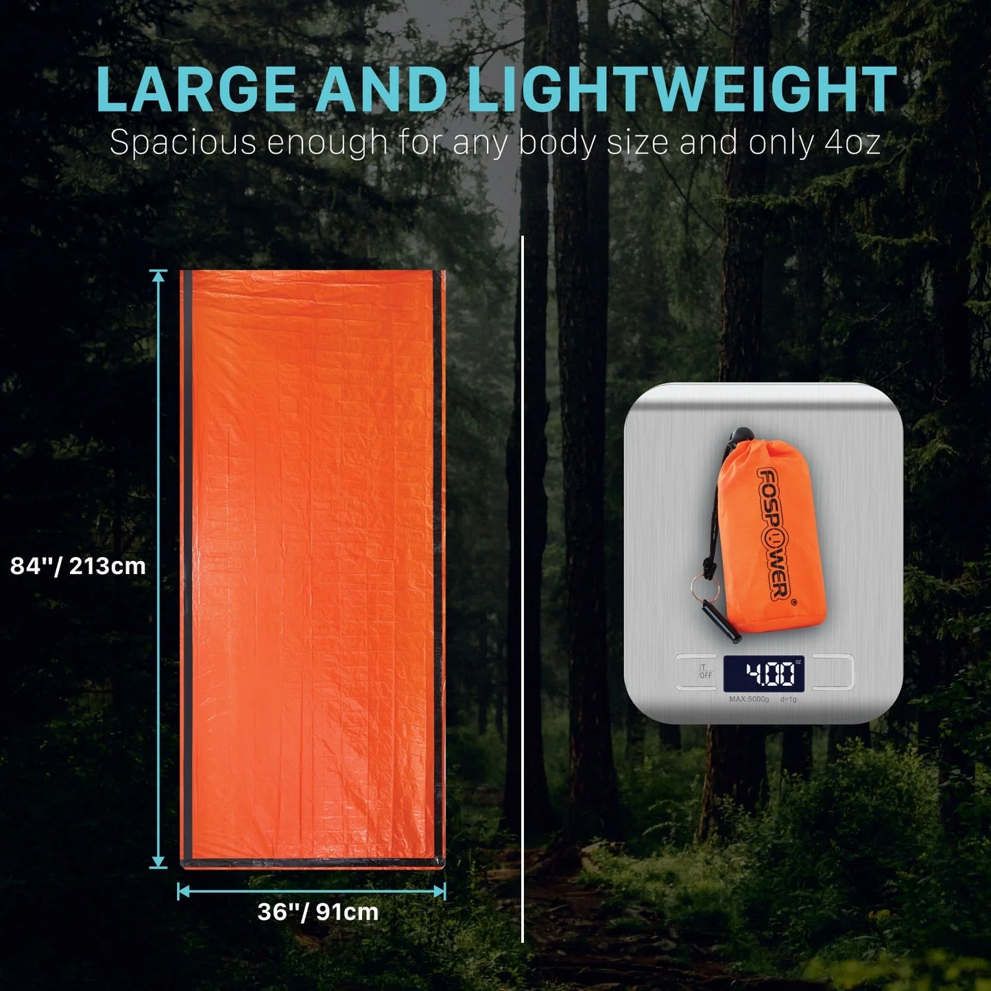 Emergency Survival Shelter & Sleeping Bag Bivy Sack (2 Packs), Ultralight Mylar Thermal Blanket, Portable Waterproof Tent with Survival Whistle