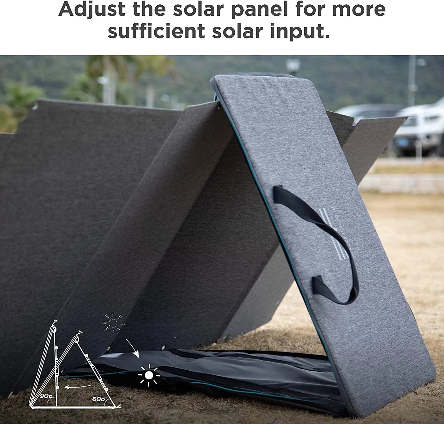 160W Portable Solar Panel for Power Station, Foldable Solar Charger with Adjustable Kickstand, Waterproof IP67 for Outdoor Camping,Rv,Off Grid System