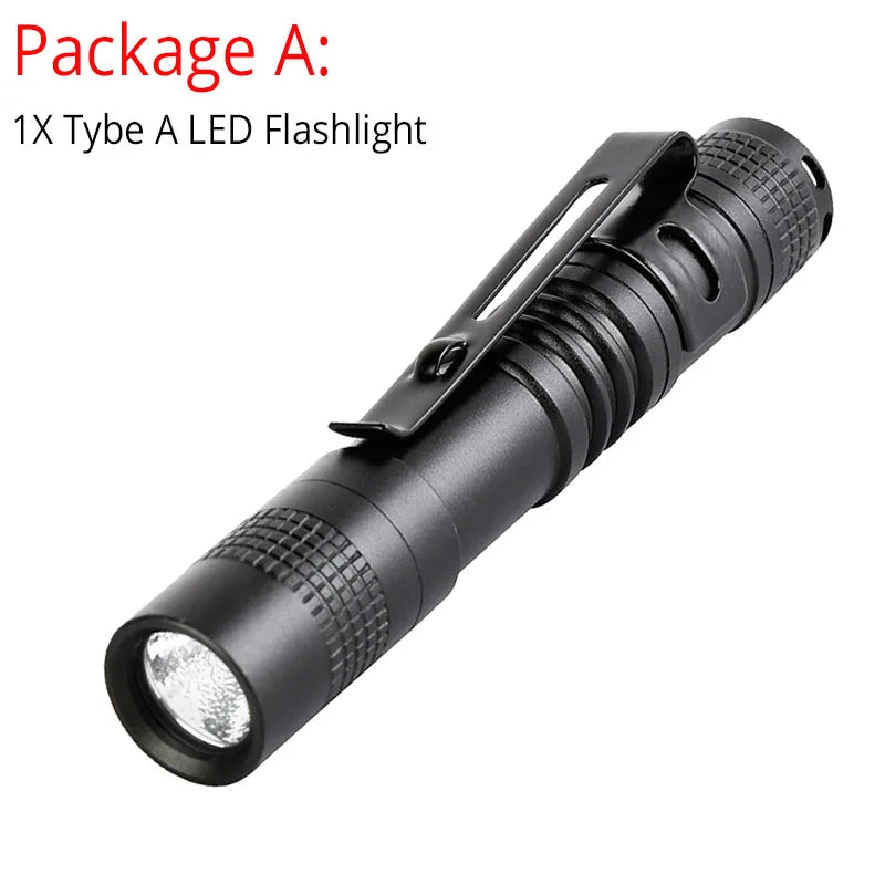 8000LM Portable Pen Clip Flashlight Mini Flashlight Pocket Small Flashlight LED Torch Medical Flashlight Waterproof Pen Light