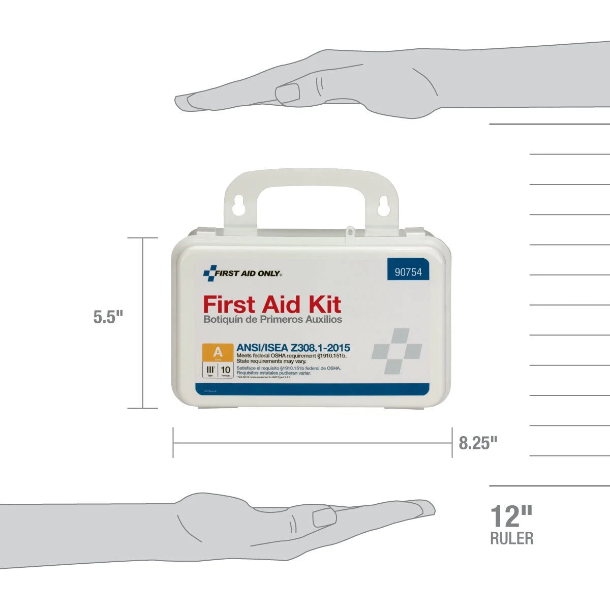 71 Piece Plastic First Aid Kit, ANSI Compliant