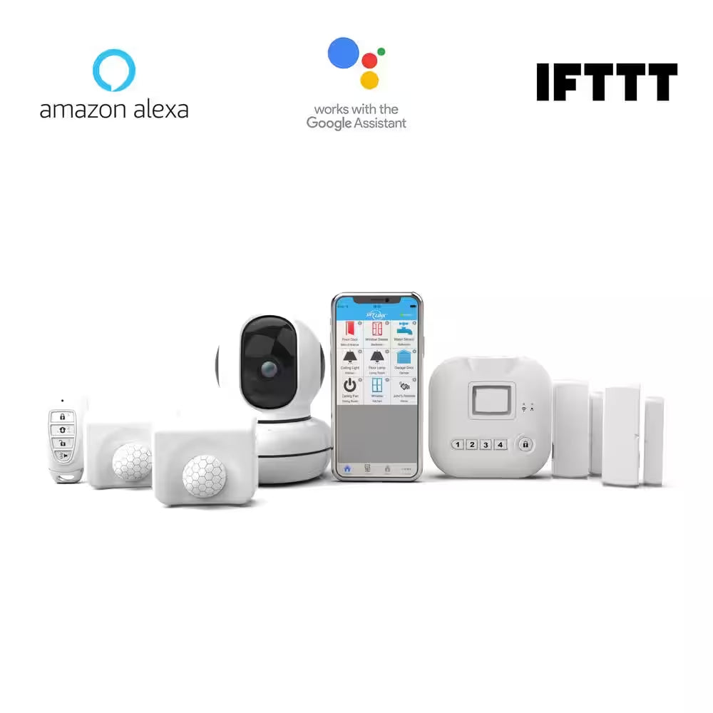 Deluxe Wireless Alarm and Camera Security System - Compatible with Echo Alexa and IFTTT