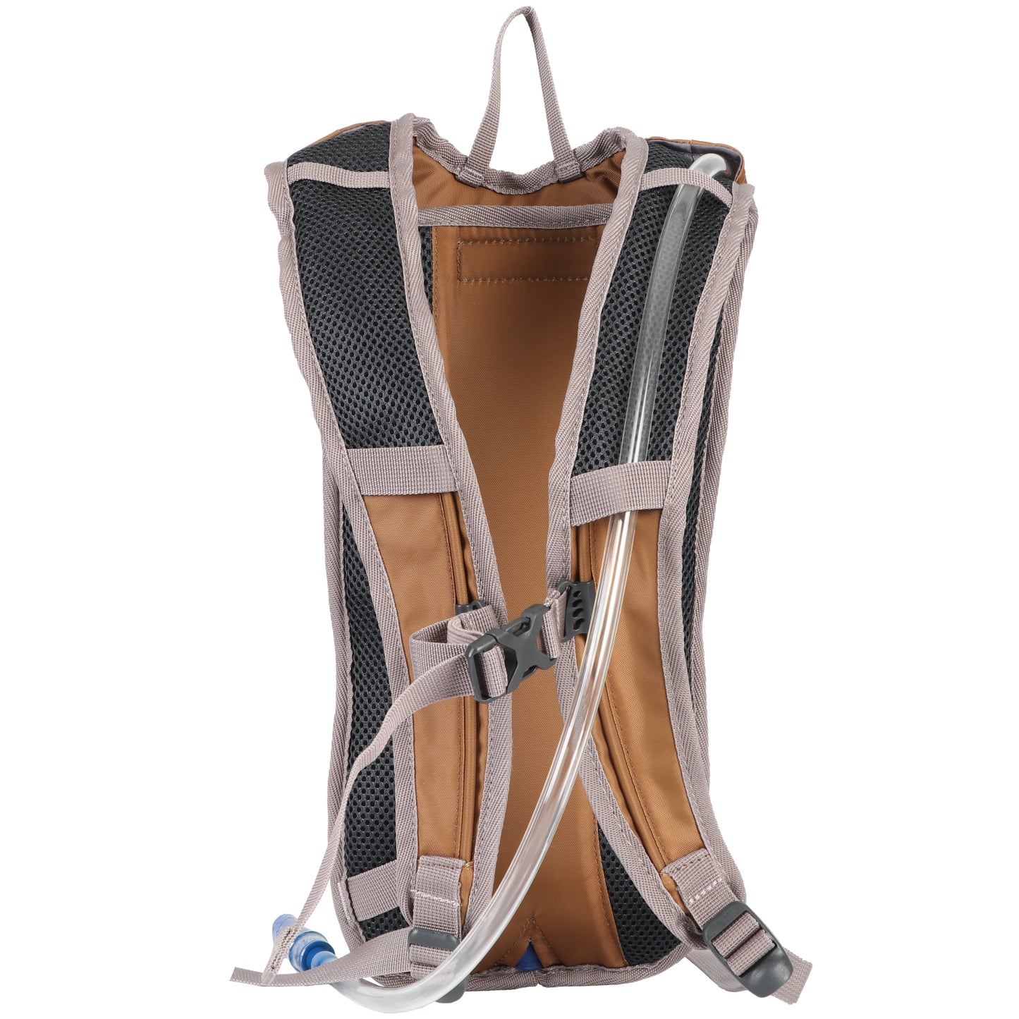 Small 2 Liter Hiking Hydration Backpack with Included Water Reservoir, Tan