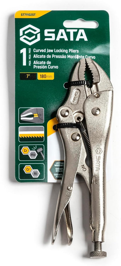 7" Curved Jaw Locking Pliers - ST71102ST