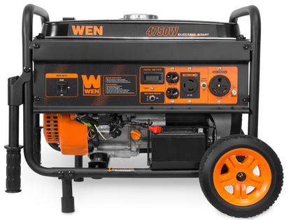 4750-Watt Portable Generator with Electric Start and Wheel Kit