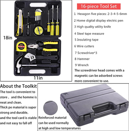 Car Emergency Roadside Kit - Auto Vehicle Safety Road Side Assistance Kits Jumper Cables Set